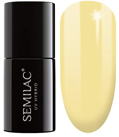 SEMILAC Gel Nail Polish 023 Banana - Full Coverage Gel Polish - Soak Off Easy To Use LED/UV Nail Lamp - Long Lasting Manicure and Pedicure up to 3 weeks