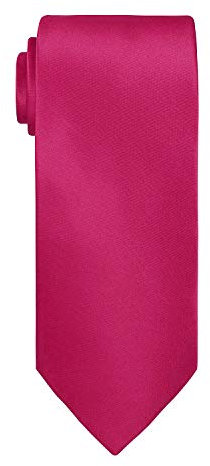 Trimming Shop Flaco Corbata Rosa Fucsia Raso Suave Poliéster Unisex Delgado Corbata para Casual Formal Ropa, Bodas, Graduación, Celebración,Fiestas,Gatherings,Eventos