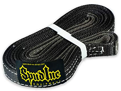 Spud Upper Body Sled Strap Total Body Workout Weight Lifting (Black)