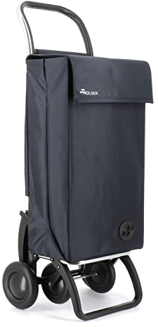 Rolser SBE001 4.2/ Sbelta MF Einkaufsroller, Edelstahl/Polyester, Marengo, 45 x 25 x 106.5 cm