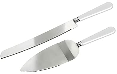 P&D PartyDeco Kuchen Messer und Spachtel Küche Zubehör Besteck Kuchen Spachtel für Hochzeit Geburtstag Party Küche Zubehör Kochgeschirr
