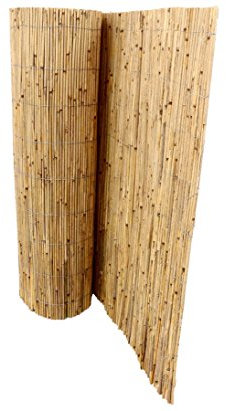 bambus-discount.com Niedrige Premium Schilfrohrmatte Beach für Balkon 90 x 300cm - Kurze Sichtschutz Schilfmatte 0,9m x 3m Made in EU