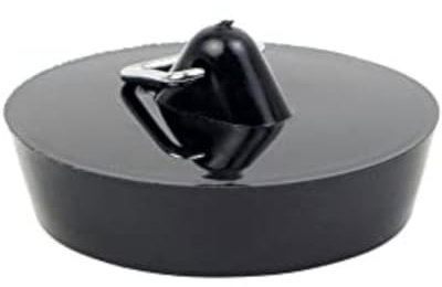 Schläfer 439719 | Tappo Lavandino Bagno in Pvc per Scarico Bidet e Vasca da 1 1/4con Ø 40,5mm, Tappo per Piletta Scarico Lavello, Colore Nero