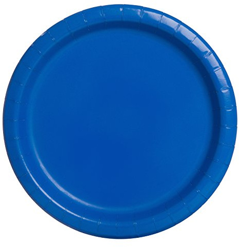 Unique Party Supplies 31770 Pappteller - 23 cm - Königsblau - Packung mit 16 Stück
