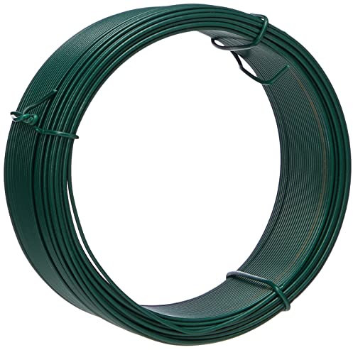Merriway® BH00134 Plastic Coated Garden Wire, 1.2 mm x 0.75 (30 meters) - Green