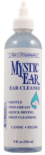 Chris Christensen Mystic Ear Cleaner for Dogs, Gentle & Non-Greasy, Cleans and Freshens, Quick Drying, Groom Like a Professional, Made in the USA, 8 oz