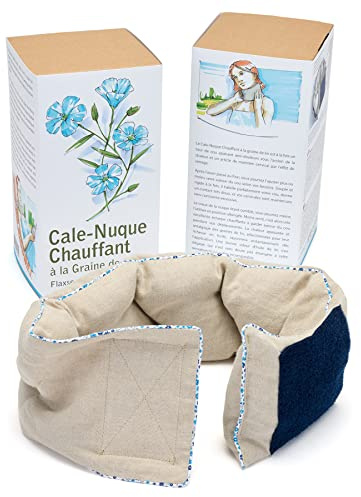 MILLE OREILLERS Cale nuque chauffant en lin naturel