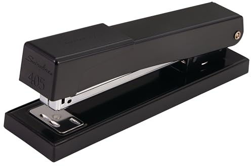 Light-Duty Full Strip Desk Stapler, 20-Sheet Capacity, Black