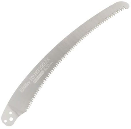SILKY Ersatzblatt für Ibuki 390 – gebogen, 5,5 Zähne/30 mm | Rund 220 g leichtes Blatt, passt auch an die Hayauchi Teleskopsäge, hartverchromt und mit der Silky Feile nachfeilbar