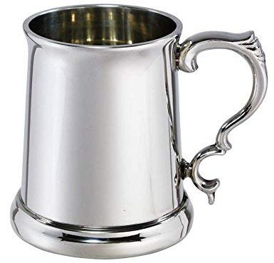 Wentworth Zinnkrug / Bierkrug, schweres Zinn, 95 mm, Durchmesser Boden: 85 mm