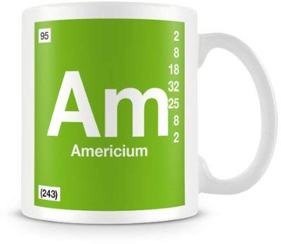 BWW Print - Periodic Table of Elements 95 Am - Americium Symbol Mug, Ceramic, 11fl.oz.