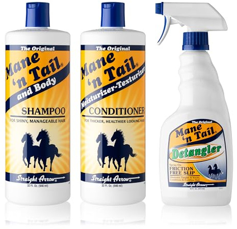 Mane 'n Tail 3 Pc Kit Includes 32 Ounce Shampoo, 32 Ounce Conditioner, 16 Ounce Detangler