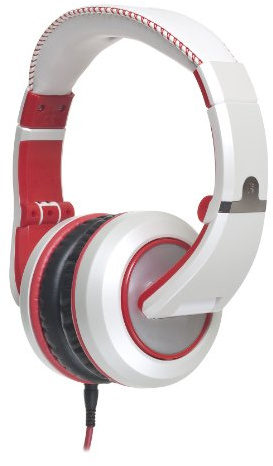 CAD Audio Sessions MH510W Closed-Back Studio Headphones, White/Red