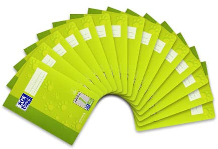 Oxford Schulheft A5, 16 Blatt, Lineatur 1, liniert, 15 Stück