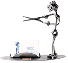 Hinz & Kunst 192 - Visitenkartenhalter 'Friseur' - Figurine, Silber und Kupfer, Neutral