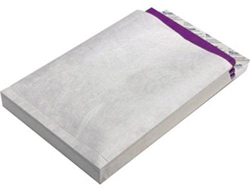 Tyvek Veckade påsar B4 (100 stycken) 353 x 250 x 40 mm | Rivbeständiga, vattenavvisande fraktpåsar med stoppbotten | veckpåsar a4 självhäftande utan fönster | kuvert med 68 g/m² | vit