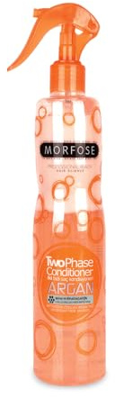 Morfose Argan 2-Phasen Conditioner Spray 400 ml – Haarpflegespülung - Leave-In Haarpflege mit Arganöl & Vitamin E – Hitzeschutz & Feuchtigkeitspflege für gefärbtes, trockenes & gesträhntes Haar