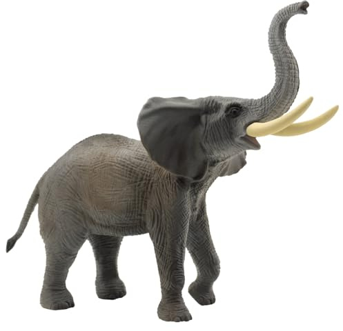 Bullyland 63685 - Spielfigur Afrikanischer Elefant, ca. 21 cm große Tierfigur, detailgetreu, PVC-frei, ideal als kleines Geschenk für Kinder ab 3 Jahren