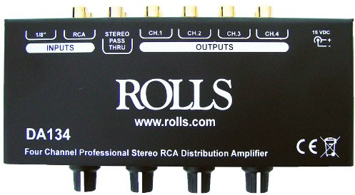 Rolls DA134 - Amplificador de distribución de 4 canales