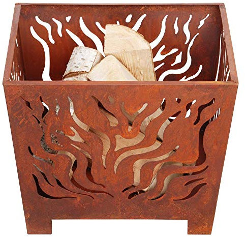 Fallen Fruits Piccolo braciere Quadrato, Color ruggine, FF161