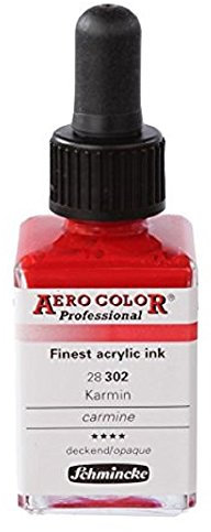 Aero Color® Airbrush Farbe 28 302 Rot Karmin 28 ml Airbrushfarben Schmincke
