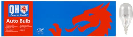 QH Quinton Hazell Capless 955 Bulbs - Stop, Indicator, Rear Fog and Reverse Light Replacement - 12V 16W - Clear - Colour: 2850K - Brightness: 300 Lumen - QBL955 Pack of 10