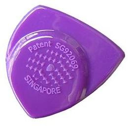6 Awe-in Profound Gitarre Plektrum Plektron Picks/Plektren – Dark Purple Nylon (Moderate Flexibilität)