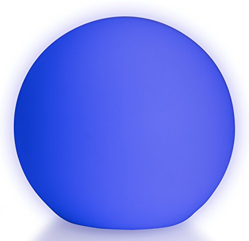 Led Kugel Garten Kugellampe Kugelleuchte Aussen 30 cm 16 Farben Aufladbar mit Akku und Fernbedienung Leuchtkugel Outdoor Lichtkugel außen