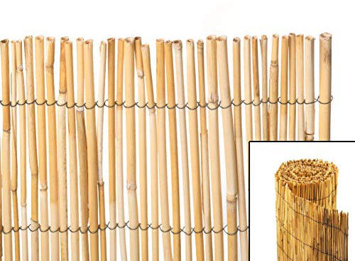 bambus-discount.com Luftige Bambusmatte Macau 150 x 500cm - Leichte Sichtschutzmatte 1,5m x 5m