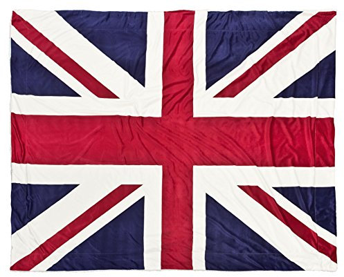 unbekannt Kuscheldecke Lammfelloptik/Great-Britain Flagge 150x200