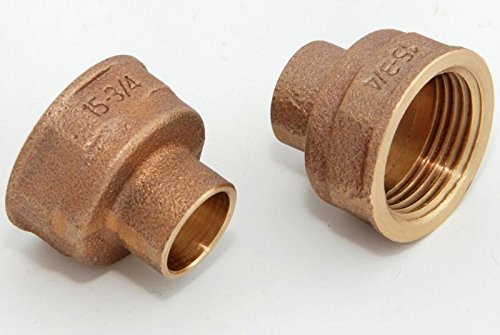 Übergangsmuffen i/i 15mm - 3/4' / 4270g, Rotguss (VE 2 Stk) Rotgussfitting red brass gunmetal, Klimaanlage Klimatechnik Wasser Heizung Gas Solar heating refrigerant
