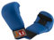 Ju-Sports Karate Handschuhe - blau, Kunstleder I Gepolsterter Hände Schutz für Training & Wettkampf I Karate Handschutz mit 2 Schlaufen ohne Daumen I Größe M
