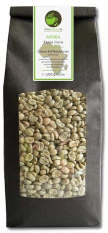 Råkaffe – grönt höglandskaffe Kenya Josra (gröna kaffebönor 1 000 g)