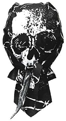 Casquette Bandana Zandana Tête de Mort Noir 090.032