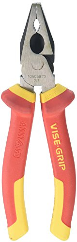 IRWIN Tools Vise-Grip Pliers, High-Leverage Combination, 1000-Volt Insulated, 7-inch (10505873NA)