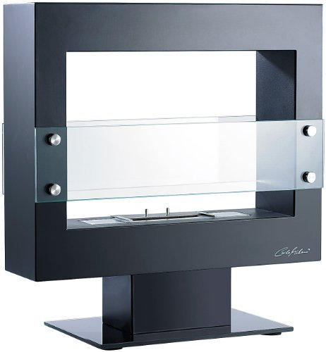 Carlo Milano Deko Ofen: Offener Deko-Kaminofen für Bio-Ethanol mit Standfuß (Ofen Wohnzimmer, Ethanol Kamin Standkamine, Tischkamin)