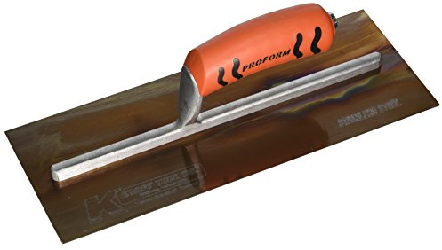 Kraft Tool PL460PF Golden Stainless Steel Plaster Trowel with ProForm Handle, 13 x 5-Inch,Multi