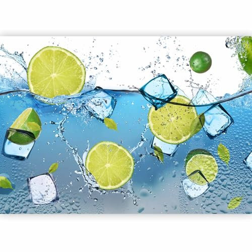 murando – Papier peint intissé 400x280 cm – Papier peint – Trompe l oeil - Tableaux muraux – Déco – XXL Fruit Eau Ice Cream 10110908-1