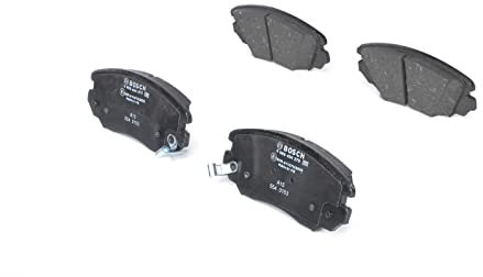 Bosch BP1191 - Brake Pads Car Front Axle - Bosch Quality - Reduced Noise and Dust - ECE-R90 Certified - Copper-Free - 1 Set of 4 Pads