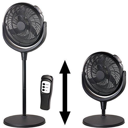 Sichler Haushaltsgeräte Stand Ventilatoren: Höhenverstellbarer XXL-Raum-Standventilator mit Fernbedienung & Timer (großer Ventilator, Ventilator mit Timer, Turmventilator für Große Räume)