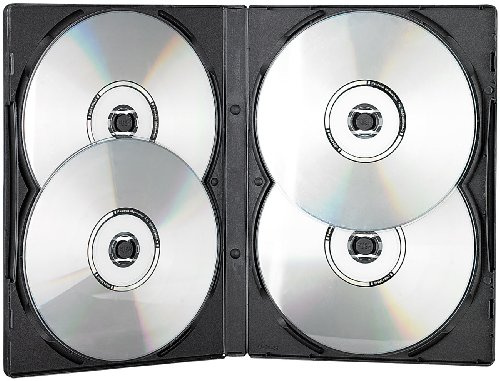 PEARL DVD Leerhüllen: CD/DVD Soft Hülle für 4 DVDs 10er-Set schwarz (CD/Leerhüllen, Hüllen für CDs &, Box)