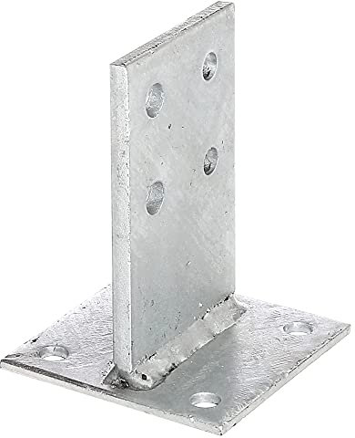GAH-Alberts 215538 T Post Anchor Hot-Dip Galvanised Support Size: 130 x 80 mm Concrete Tank: 200 mm