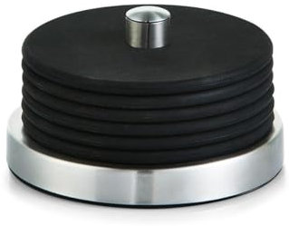 Zeller 27223 Glasuntersetzer-Set, 7-teilig, Edelstahl/Silikon, grau, 1 - Pack