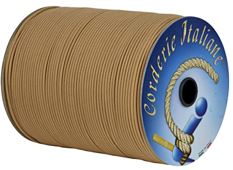 Corderie Italiane 003002352 Cordino per tende veneziane, 3 mm, 500 Metri, Beige