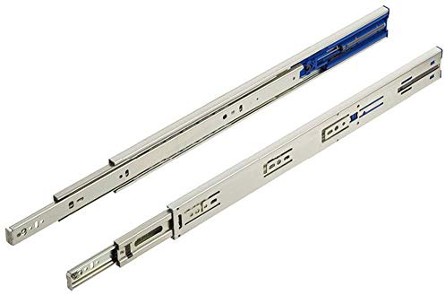 Gedotec Schubladenschienen Vollauszug 500 mm Kugelführung ACCURIDE 3832 TR | Tragkraft bis 45 kg | Teleskopschiene mit Push-top-Open Ausfahreinrichtung | 1 Paar - Auszüge für Küchen-Schränke