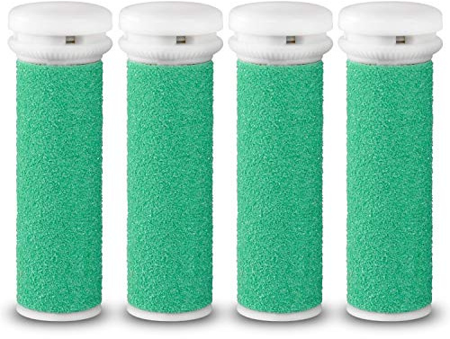 E-Cron® Ersatzrollen kompatibel mit Emjoi Micro Pedi Elektrisch Hornhautentferner, Ersatzroller (Extra Hart) 4 Stk.