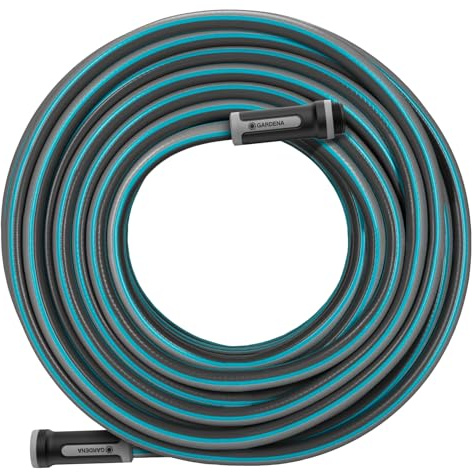 GARDENA 20530 | 50' Foot 5/8 Heavy-Duty Gardening Hose | Heavy-Duty 5-Ply Design, Includes US Hose Threads, European Made, Kink-Resistant