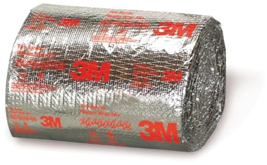 3M Fire Barrier Plenum Wrap 5A+, Inorganic Fiber Blanket With Encapsulated Scrim-Reinforced Foil, 1/2 in x 24 in x 50 ft, 1 Roll