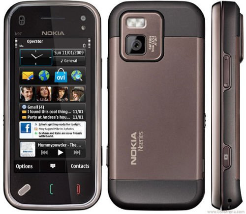 Nuevo Nokia N97 Mini 5MP GPS WIFI QWERTY Unlock Smartphone Mobile Phone Black