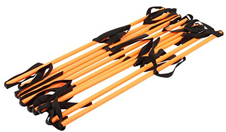 HAEST Double échelle de Coordination – 4 mètres – Orange